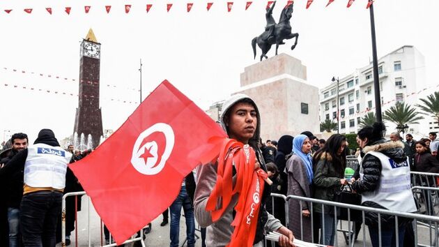 تونسی ها ششمین سال سرنگونی بن علی را جشن گرفتند