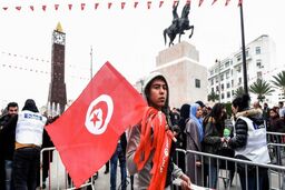 تونسی ها ششمین سال سرنگونی بن علی را جشن گرفتند