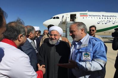 روحانی از منطقه عورکی دشتیاری بازدید کرد