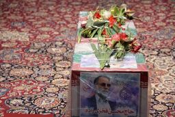 برگزاری مراسم تشیع شهید محسن فخری‌ زاده با حضور مقامات لشکری و کشوری