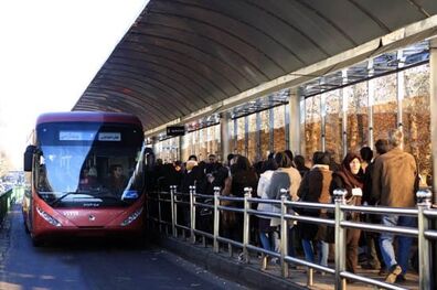 احداث ایستگاه BRT در ضلع شمال تقاطع ولیعصر فتحی شقاقی  