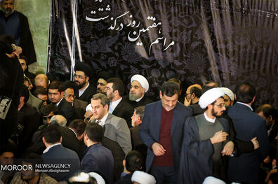 مراسم هفتمین روز ارتحال آیت الله هاشمی رفسنجانی در حرم مطهر امام خمینی(ره) 
