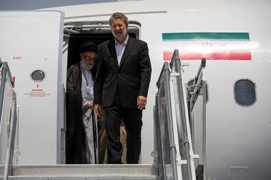 رئیس مجلس شورای اسلامی وارد خمینی شهر اصفهان شد