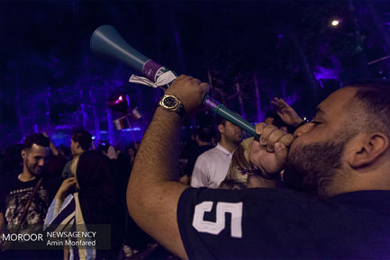 شادی مردم پس از انتخابات 