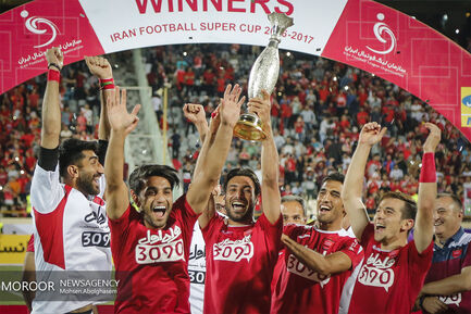 جشن قهرمانی پرسپولیس در سوپرجام فوتبال
