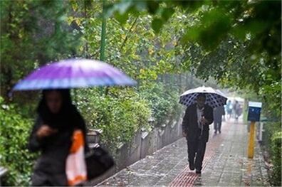 استقرار سامانه بارشی تا در شمال شرق کشور دو روز آینده /پایتخت فردا بارانی است