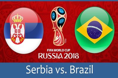 زمان بازی صربستان و برزیل در جام جهانی