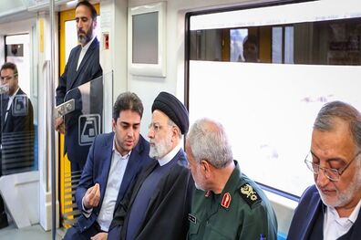 بهره برداری مترو پرند با حضور رئیس جمهور،شهردار تهران و دیگر مسئولان
