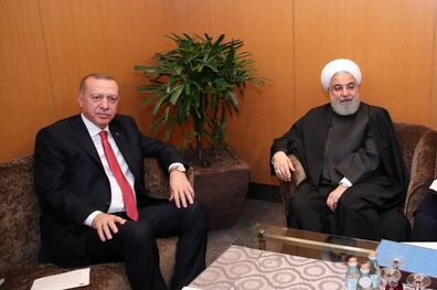 روحانی و اردوغان با یکدیگر دیدار و گفتگو کردند