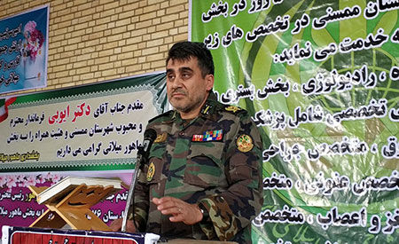 برپایی بیمارستان صحرایی  نیروی زمینی ارتش در مناطق محروم شیراز