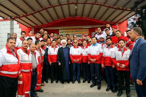 بازدید روحانی از پایگاه امدادونجات چیتگر