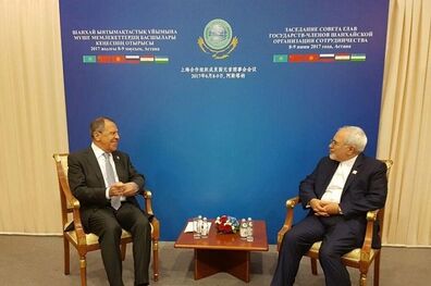 ظریف با وزیرخارجه روسیه دیدار کرد