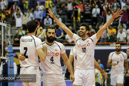 دیدار تیم‌های ملی ایران و بلژیک در لیگ جهانی والیبال