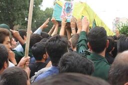 پیکر شهید مدافع حرم در باخرز تشییع شد