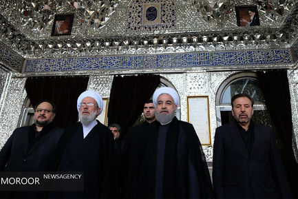 مراسم عزاداری روز عاشورا در حرم شاه عبدالعظیم 