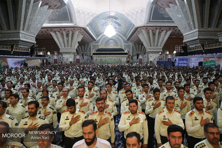 تجدید میثاق فرماندهان نیروی انتطامی با آرمانهای امام (ره)
