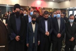 ادای احترام وزیر ارشاد ایران به شهدای مقاومت لبنان