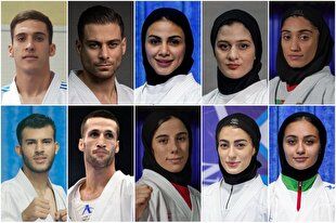 کاراته کا‌های ایرانی صاحب 10 مدال رنگارنگ شدند