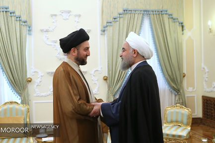 دیدار سید عمار حکیم با حسن روحانی