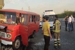 واژگونی مینی‌بوس حامل دانش‌آموزان در کرمانشاه/ ۲ نفر جان باختند 