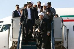  آیت الله صادق آملی لاریجانی وارد ایلام شد