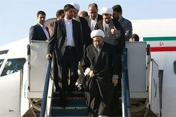  آیت الله صادق آملی لاریجانی وارد ایلام شد