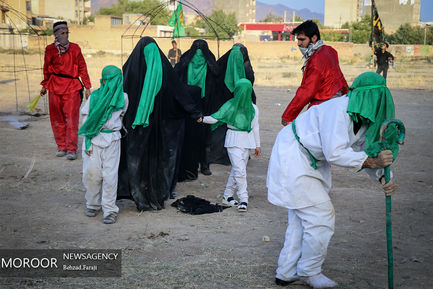 مراسم تعزیه و خیمه سوزی روز عاشورا در کرمانشاه