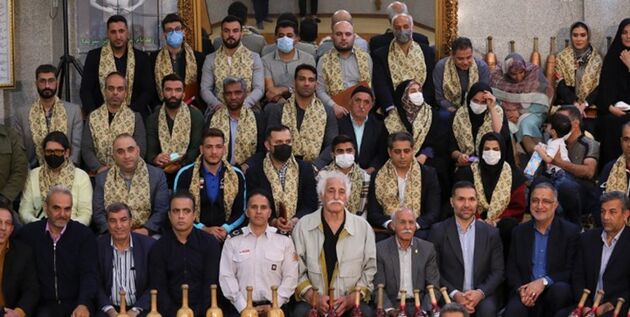 حضور زاکانی در جمع ورزشکاران حامی ملت مظلوم فلسطین