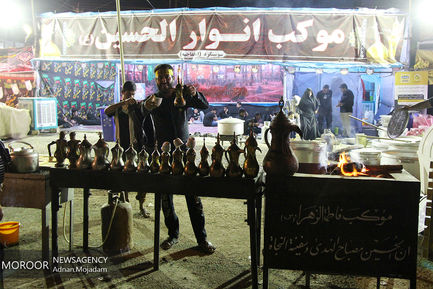 پیاده روی زائرین اربعین حسینی در مرزهای شلمچه و چذابه