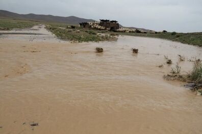 مسدود شدن ۲مسیر بر اثر سیلاب در سیستان و بلوچستان/احتمال بارش برف