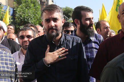 تشییع پیکر شهید مدافع حرم محمد جنتی