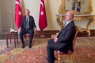 دیدار رئیس مجلس شورای اسلامی با اردوغان