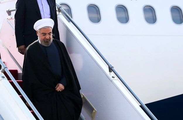 روحانی وارد خوزستان شد