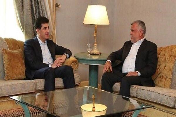رئیس ائتلاف «الفتح» عراق با رئیس حزب دموکرات کردستان دیدار کردند