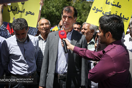 حضور شخصیت های لشکری و کشوری در راهپیمایی روز جهانی قدس