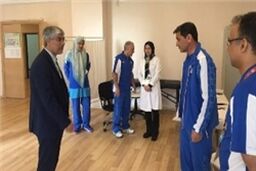 بازدید هاشمی از مرکز پزشکی کاروان ایران