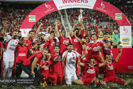 جشن قهرمانی پرسپولیس در سوپرجام فوتبال