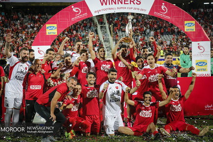 جشن قهرمانی پرسپولیس در سوپرجام فوتبال