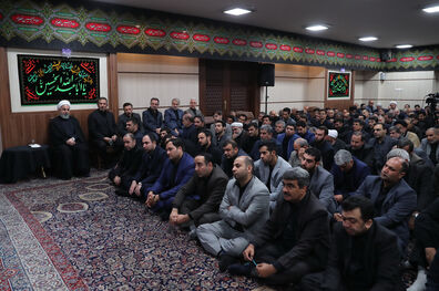 برگزاری دومین روز مراسم عزاداری حضرت اباعبدالله الحسین (ع) با حضور روحانی