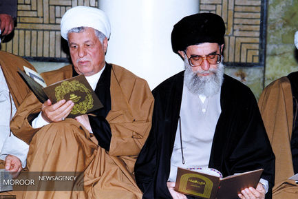 تصاویری از آیت‌الله هاشمی رفسنجانی در کنار مقام معظم رهبری