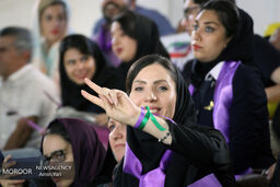 همایش حامیان حسن روحانی در سالن شهدای هفتم تیر تهران