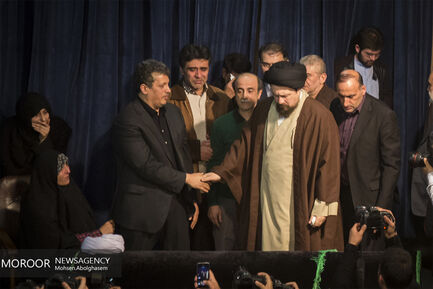 وداع با پیکر آیت الله هاشمی رفسنجانی در حسینیه جماران