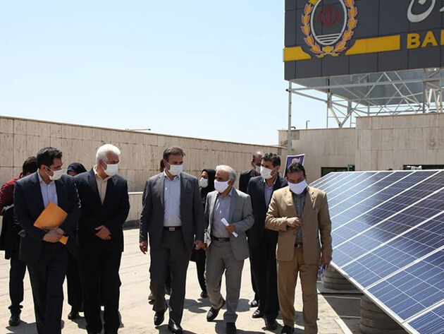 افتتاح نیروگاه خورشیدی استان البرز با مشارکت بانک ملی ایران