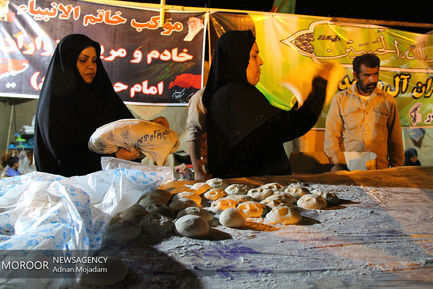 پیاده روی زائرین اربعین حسینی در مرزهای شلمچه و چذابه