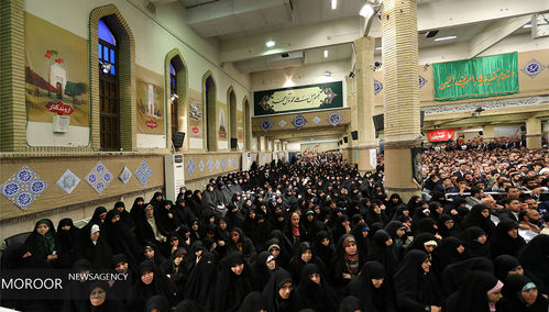 دیدار جمعی از مداحان و ذاکران اهل بیت(ع) با مقام معظم رهبری