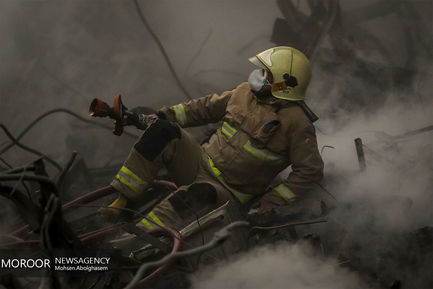 هفتمین روز آواربرداری ساختمان پلاسکو