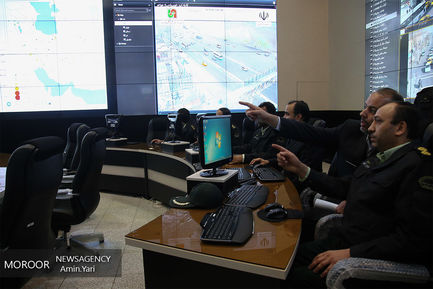 افتتاح سامانه کنترل تصویری مرکز فرماندهی ناجا