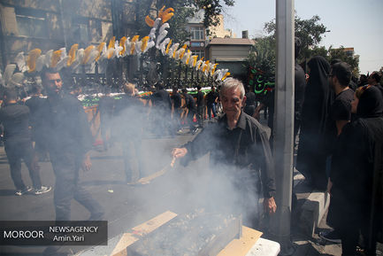 عزاداری ظهر عاشورای حسینی در محله قلهک