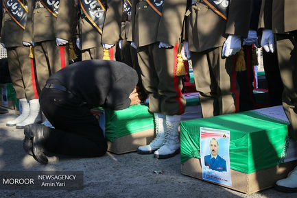 تشییع پیکر شهدای حادثه هواپیمای بوئینگ707