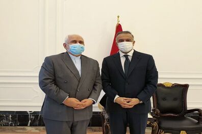دیدار و رایزنی ظریف با مصطفی الکاظمی